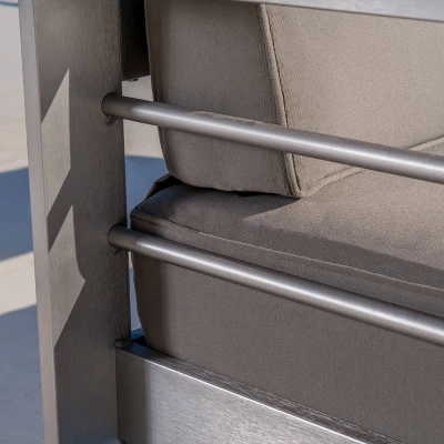 Cape Coral 2pk Aluminum Patio Club Chair - Khaki - Christopher Knight Home 7 Cape Coral 2pk Aluminum Patio Club Chair - Khaki - Christopher Knight Home - Image 5