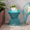 Nevada Iron Modern Side Table - Matte Teal - Christopher Knight Home -Outdoor Furniture Store GUEST c9e79ab5 98f0 4f64 9ecd e1cd19897049