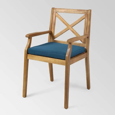 Pines 7pc Acacia Oval Wood Dining Set - Christopher Knight Home 4 Pines 7pc Acacia Oval Wood Dining Set - Christopher Knight Home - Image 2