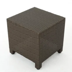 Puerta Wicker Side Table - Christopher Knight Home -Outdoor Furniture Store GUEST cd23a9d7 49b6 4a28 b28b bc4afd2a8300