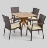 5pc Didicas Wood Wicker Patio Dining Set Teak - Christopher Knight Home 2 5pc Didicas Wood Wicker Patio Dining Set Teak - Christopher Knight Home -Outdoor Furniture Store GUEST ce6beba2 1699 4602 8c43 f7500de28e41