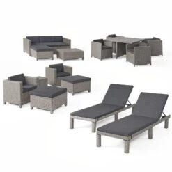 Puerta 17pc Wicker Patio Set - Dark Gray - Christopher Knight Home 16 Puerta 17pc Wicker Patio Set - Dark Gray - Christopher Knight Home -Outdoor Furniture Store GUEST cf0ae173 331c 47e4 a3cd bb96690423de