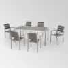 Cape Coral 7pc Aluminum Modern Dining Set Silver/Gray - Christopher Knight Home 2 Cape Coral 7pc Aluminum Modern Dining Set Silver/Gray - Christopher Knight Home -Outdoor Furniture Store GUEST cf0b09a9 b870 45e1 8f79 324a9508b59b