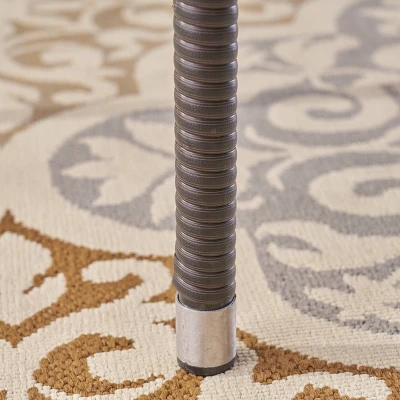 Laurent 5pc Acacia Wood & Wicker Dining Set - Teak/Brown - Christopher Knight Home 6 Laurent 5pc Acacia Wood & Wicker Dining Set - Teak/Brown - Christopher Knight Home - Image 4