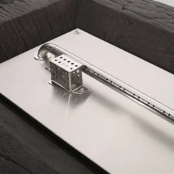 Costa Outdoor Wood Finish Rectangular Fire Pit With Tank Holder - Brown/Black - Christopher Knight Home -Outdoor Furniture Store GUEST d065ec4b 0b09 49fd b762 2d7a476e948b