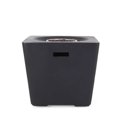 Elisson Outdoor 40000 BTU Light Weight Square Fire Pit Dark Gray - Christopher Knight Home 8 Elisson Outdoor 40000 BTU Light Weight Square Fire Pit Dark Gray - Christopher Knight Home - Image 6