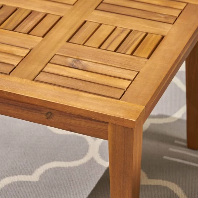 9pc Hampton Wood And Wicker Patio Chat Set Gray - Christopher Knight Home 6 9pc Hampton Wood And Wicker Patio Chat Set Gray - Christopher Knight Home - Image 4