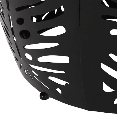 Satterlee Outdoor Round Iron Side Table Black - Christopher Knight Home 3 Satterlee Outdoor Round Iron Side Table Black - Christopher Knight Home