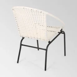 Java 3pc Faux Rattan Modern Chat Set - White - Christopher Knight Home 12 Java 3pc Faux Rattan Modern Chat Set - White - Christopher Knight Home -Outdoor Furniture Store GUEST d418ba0a 42fd 4790 99a6 608b2fa3e58a