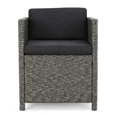Puerta 17pc Wicker Patio Set - Dark Gray - Christopher Knight Home 10 Puerta 17pc Wicker Patio Set - Dark Gray - Christopher Knight Home - Image 8