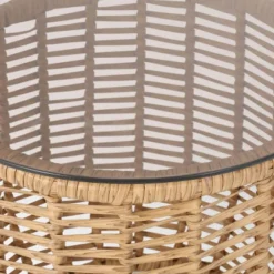 Arias 3pc Wicker Chat Set - Light Brown/Beige - Christopher Knight Home -Outdoor Furniture Store GUEST d4f7a2fb 027a 47d6 b482 f7cf82933240