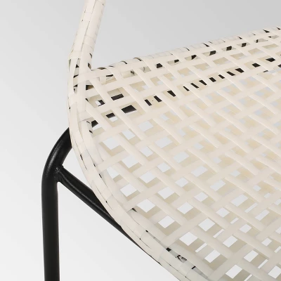 Java 3pc Faux Rattan Modern Chat Set - White - Christopher Knight Home 9 Java 3pc Faux Rattan Modern Chat Set - White - Christopher Knight Home - Image 7