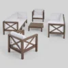 Brava 9pc Acaia Wood Patio Conversation Set - Christopher Knight Home 1 Brava 9pc Acaia Wood Patio Conversation Set - Christopher Knight Home -Outdoor Furniture Store GUEST d62f351a 38d9 4698 b480 c6274bb45f53