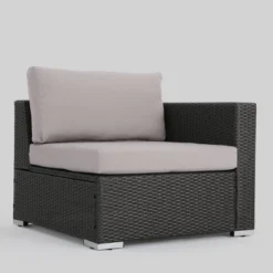 Santa Rosa 10pc Wicker Patio Sectional Sofa Set - Gray/Silver - Christopher Knight Home -Outdoor Furniture Store GUEST d6d7049e ee6c 492c a4ef bd5784fcf14d