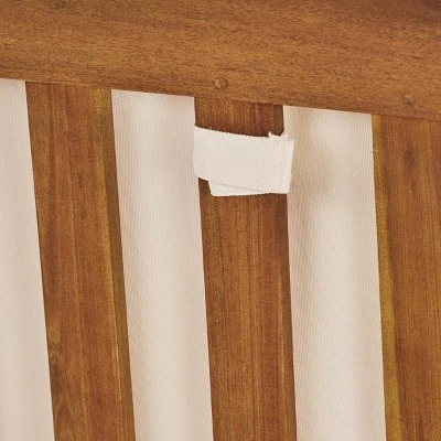 Perla 5pc Patio Sectional Sofa - Teak/Cream - Christopher Knight Home 7 Perla 5pc Patio Sectional Sofa - Teak/Cream - Christopher Knight Home - Image 5