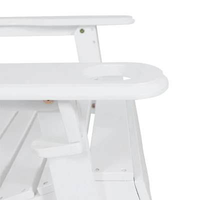 Bellwood Outdoor Acacia Wood Folding Adirondack Chair White - Christopher Knight Home 9 Bellwood Outdoor Acacia Wood Folding Adirondack Chair White - Christopher Knight Home - Image 7