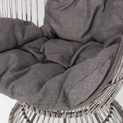 Pintan Wicker Swivel Egg Chair - Christopher Knight Home 7 Pintan Wicker Swivel Egg Chair - Christopher Knight Home - Image 5