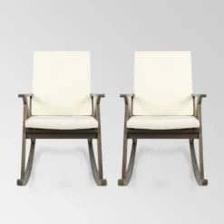 Gus 2pk Acacia Wood Rocking Chair - Christopher Knight Home -Outdoor Furniture Store GUEST da256cac d106 4483 90a2 85eb0d7412df