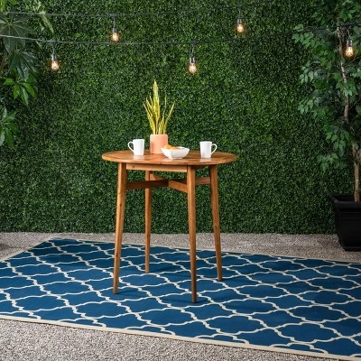 Stamford Acacia Wood Oval Rustic Bar Table - Christopher Knight Home 3 Stamford Acacia Wood Oval Rustic Bar Table - Christopher Knight Home