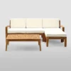 Grenada 5pc Acacia Sectional Patio Sofa Set Teak - Christopher Knight Home -Outdoor Furniture Store GUEST dbbe8119 9541 465c 935a 57966485af13