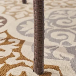 Collins 5pc Acacia Wood & Wicker Dining Set - Teak/Brown - Christopher Knight Home -Outdoor Furniture Store GUEST dcba00fb 52b6 4f0d 9dd1 a11d89a29f75