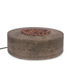 Senoia Outdoor Round Fire Pit With Tank Holder - Brown - Christopher Knight Home 22 Senoia Outdoor Round Fire Pit With Tank Holder - Brown - Christopher Knight Home -Outdoor Furniture Store GUEST dd62a29f 269a 4873 9d85 4a6e4fd0f674