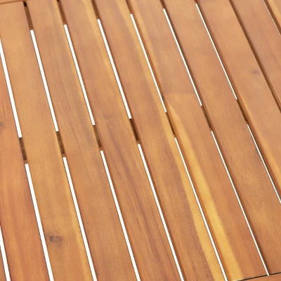 4pk Oana Outdoor Acacia Wood Chat Set With Cushions Teak/Beige - Christopher Knight Home 6 4pk Oana Outdoor Acacia Wood Chat Set With Cushions Teak/Beige - Christopher Knight Home - Image 4