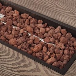 Senoia Outdoor Rectangular Fire Pit With Tank Holder - Brown - Christopher Knight Home -Outdoor Furniture Store GUEST e2bd1802 3983 4b19 b059 8bb50192bf59