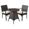 Peterson 3pc Wicker Patio Bistro Set With Cushions - Brown - Christopher Knight Home -Outdoor Furniture Store GUEST e329db97 fd15 4fb9 959c f0943aac6d8c