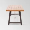 Catriona Rectangle Acacia Wood Industrial Dining Table - Teak - Christopher Knight Home -Outdoor Furniture Store GUEST e34236d3 2efd 41b5 9cc6 dedf4e5376c9