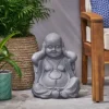 Harrod Outdoor Hear No Evil Monk Garden Statue - Stone Gray - Christopher Knight Home -Outdoor Furniture Store GUEST e344b139 77d7 444d bd87 92a8c6ed85fc