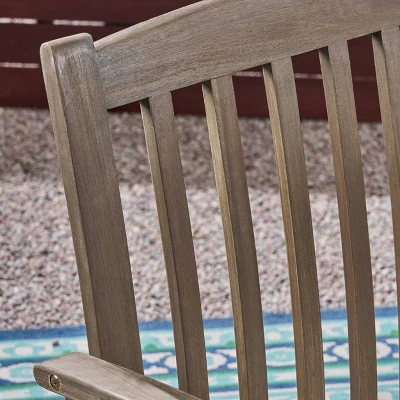 Casa 3pc Acacia Bistro Dining Set Gray/Cream - Christopher Knight Home 4 Casa 3pc Acacia Bistro Dining Set Gray/Cream - Christopher Knight Home - Image 2