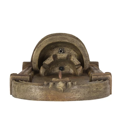 Frontage Outdoor 2-Tier Single Spout Fountain - Light Brown - Christopher Knight Home 6 Frontage Outdoor 2-Tier Single Spout Fountain - Light Brown - Christopher Knight Home - Image 4
