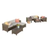 Puerta 9pc Wicker Sofa Set - Brown - Christopher Knight Home -Outdoor Furniture Store GUEST e3d6ac60 b606 4fd2 a2b1 b8603e6ec920