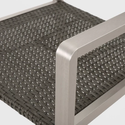 Cape Coral 7pc Aluminum & Wicker Glass Outdoor Patio Dining Set - Silver/Gray - Christopher Knight Home 4 Cape Coral 7pc Aluminum & Wicker Glass Outdoor Patio Dining Set - Silver/Gray - Christopher Knight Home - Image 2