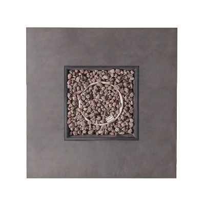 Wellington Outdoor 50000 BTU Square Fire Pit With Concrete Finish - Christopher Knight Home 5 Wellington Outdoor 50000 BTU Square Fire Pit With Concrete Finish - Christopher Knight Home - Image 3