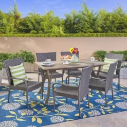 Monterey 7pc Acacia & Wicker Dining Set - Christopher Knight Home 11 Monterey 7pc Acacia & Wicker Dining Set - Christopher Knight Home -Outdoor Furniture Store GUEST e79a7087 3cc0 493c aa78 fd63342d1bc1