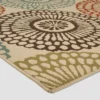 5' X 8' Seastar Medallion Outdoor Rug Beige/Blue - Christopher Knight Home