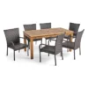 Hayes 7pc Wood & Wicker Expandable Dining Set - Natural/Brown - Christopher Knight Home 2 Hayes 7pc Wood & Wicker Expandable Dining Set - Natural/Brown - Christopher Knight Home -Outdoor Furniture Store GUEST e94ab1cc 4aca 4059 846a 753db0f3618d