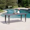Dominica 6.25' Rectangular Wicker Dining Table - Gray - Christopher Knight Home -Outdoor Furniture Store GUEST e9c5a6ce 40a5 48a1 871b 62a41f750c04