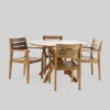 Stamford 5pc Acacia Wood Round Dining Set Teak - Christopher Knight Home 1 Stamford 5pc Acacia Wood Round Dining Set Teak - Christopher Knight Home -Outdoor Furniture Store GUEST ea141fc4 155b 4df6 b20f 52b5fade6f9e