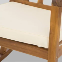 Nuna 2pc Acacia Wood Patio Rocking Chair Set - Teak/Cream - Christopher Knight Home 11 Nuna 2pc Acacia Wood Patio Rocking Chair Set - Teak/Cream - Christopher Knight Home -Outdoor Furniture Store GUEST ea9b6129 b94e 4561 8c39 b2b3e5230ef0