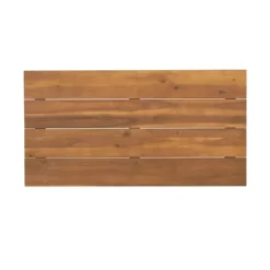 2pc Ellendale Outdoor Acacia Wood Loveseat & Coffee Table Teak/White - Christopher Knight Home -Outdoor Furniture Store GUEST eb5c17dd e75d 48ff b973 e00b6e6aaf96