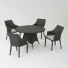 Hillhurst 5pc Wicker Round Dining Set Gray - Christopher Knight Home 1 Hillhurst 5pc Wicker Round Dining Set Gray - Christopher Knight Home -Outdoor Furniture Store GUEST ebdb5f13 beed 4082 b4d6 489af2780a6d
