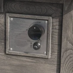 Ellington Outdoor Wood Patterned Square Gas Fire Pit - Gray - Christopher Knight Home -Outdoor Furniture Store GUEST eca7cc73 2040 4742 97bd 656e70cf63af