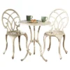 Anacapa 3pc Cast Aluminum Patio Bistro Set - Sand - Christopher Knight Home
