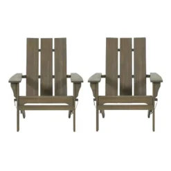 2pk Zuma Outdoor Acacia Wood Foldable Adirondack Chairs - Christopher Knight Home -Outdoor Furniture Store GUEST ee58e94c da84 4b60 8d76 a7e8dec390b1