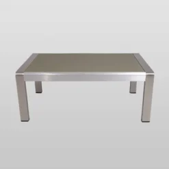 Aviara 4pc Aluminum Chat Set - Silver/Khaki - Christopher Knight Home -Outdoor Furniture Store GUEST eeabcae8 da59 44a7 8d32 0c505a6c45d4