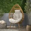 Serina Outdoor Wicker Teardrop Chair With Cushion - Beige/Light Brown - Christopher Knight Home 2 Serina Outdoor Wicker Teardrop Chair With Cushion - Beige/Light Brown - Christopher Knight Home -Outdoor Furniture Store GUEST eed4e10e 8d13 431b 987c 7842ce6d89ee