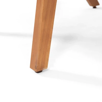 Temecula 2pk Outdoor Acacia Wood Club Chairs With Cushions - Brown Patina/Cream - Christopher Knight Home 11 Temecula 2pk Outdoor Acacia Wood Club Chairs With Cushions - Brown Patina/Cream - Christopher Knight Home - Image 9